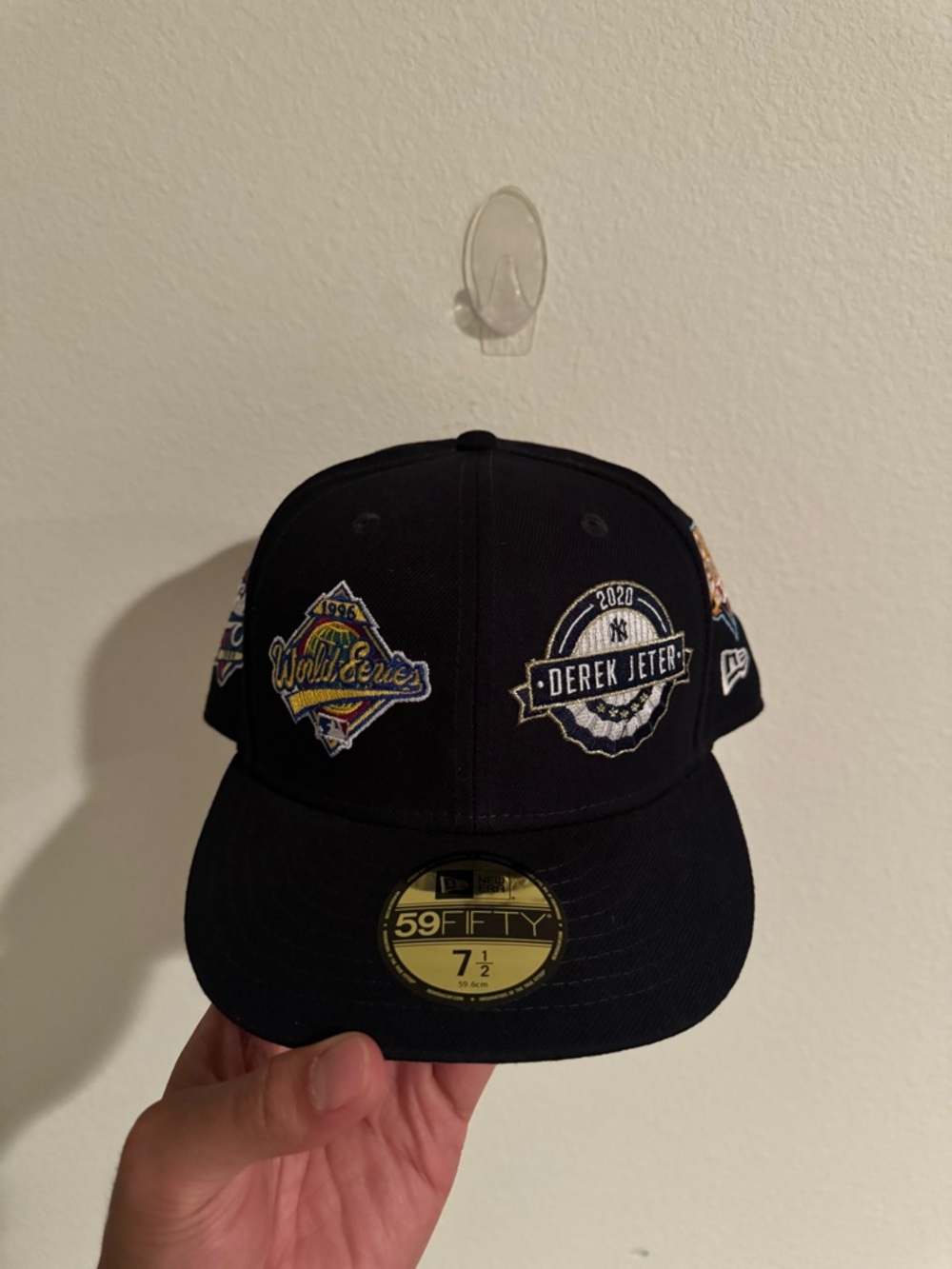 New Era 59FIFTY Derek Jeter 2020 Commemorative HOF Black Fitted Cap 7 1/2
